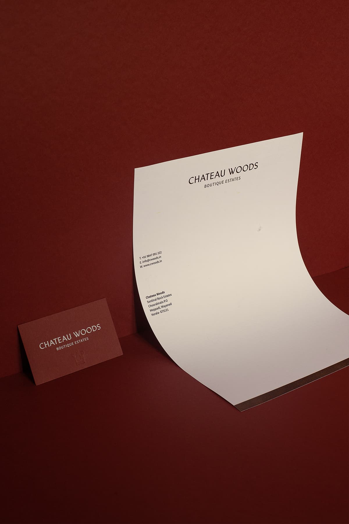 chateau letterhead and card